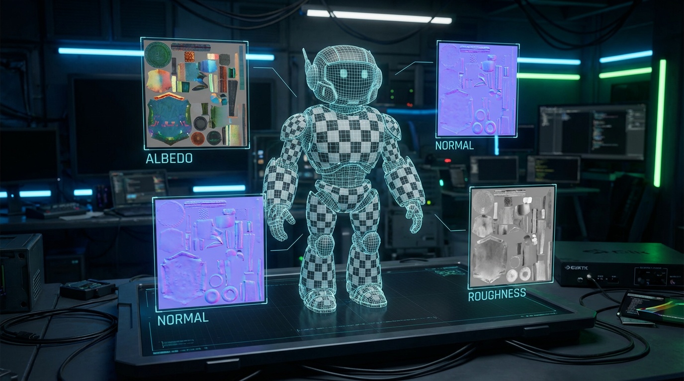 Texture and UV map comparison