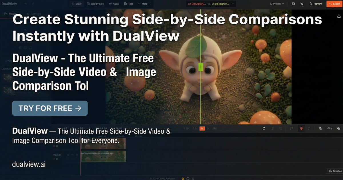 DualView comparison workspace preview